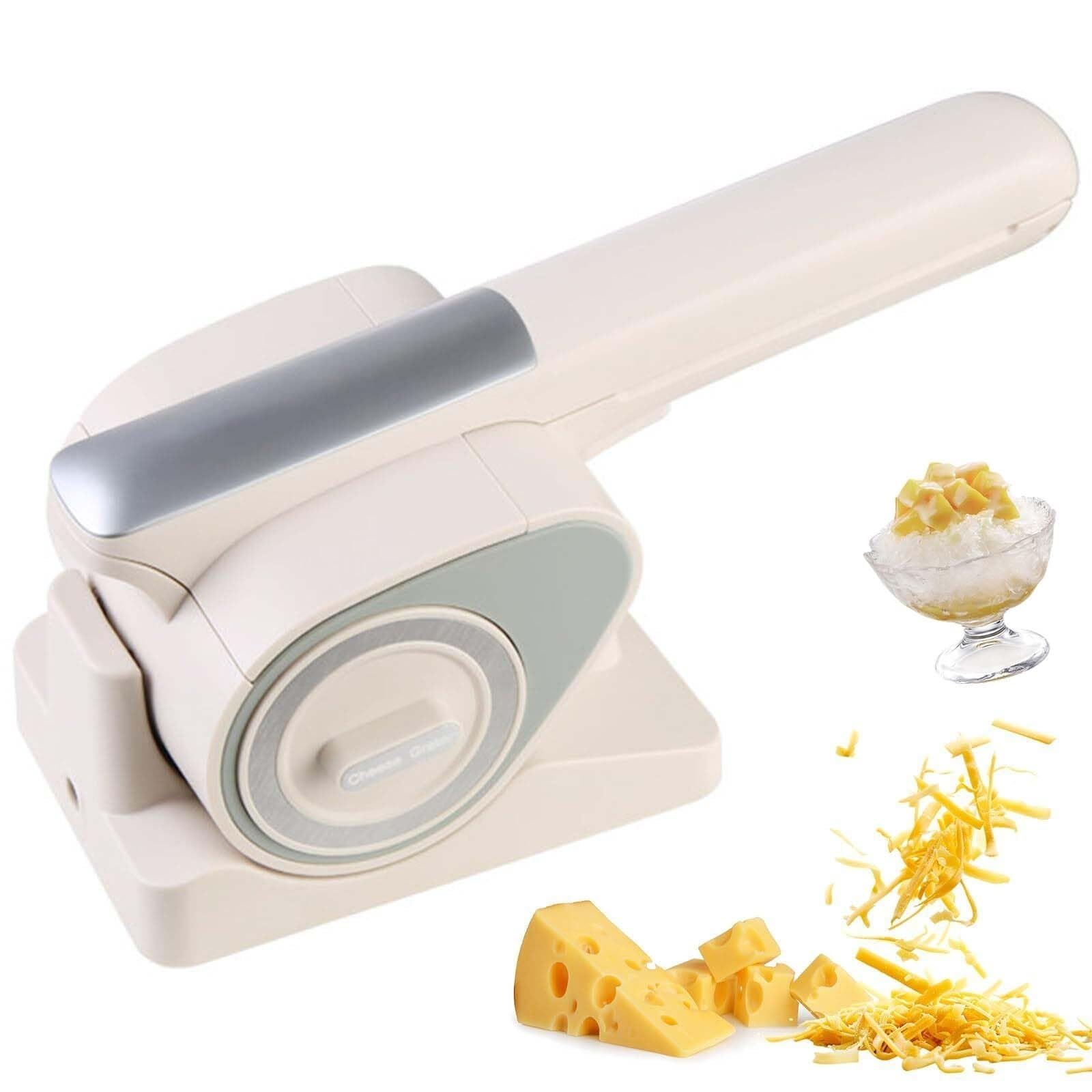 Râpe à fromage électrique pour cuisiner sans fatigue musculaire ni douleur aux mains