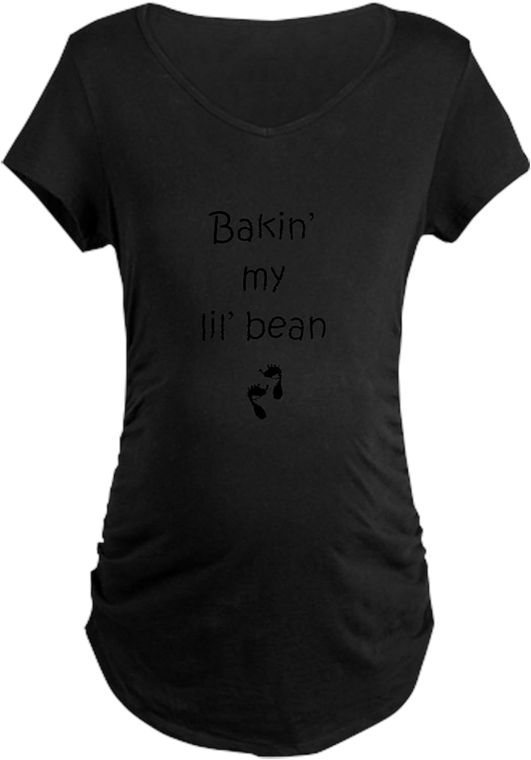 CafePress Maternity Dark T Shirt Women's Maternity Ruched Side T-Shirt
