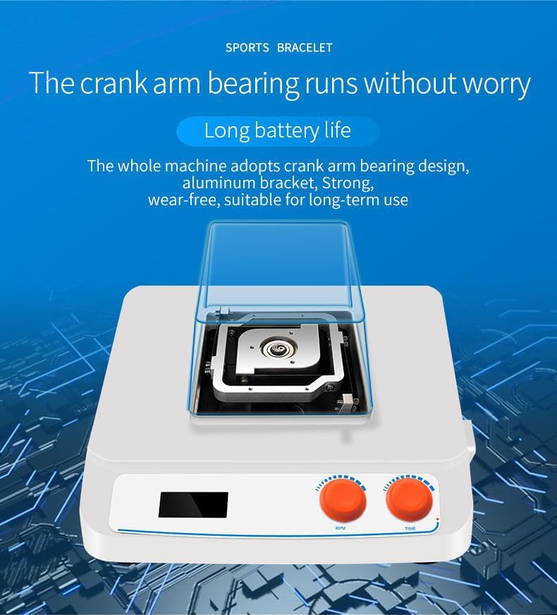 Lab Orbital Shaker Linear Vibration Device Orbital Rocking Instrument with Universal Tray Shaking Mode Orbital Speed Range 50 to 250rpm Amplitude 20mm