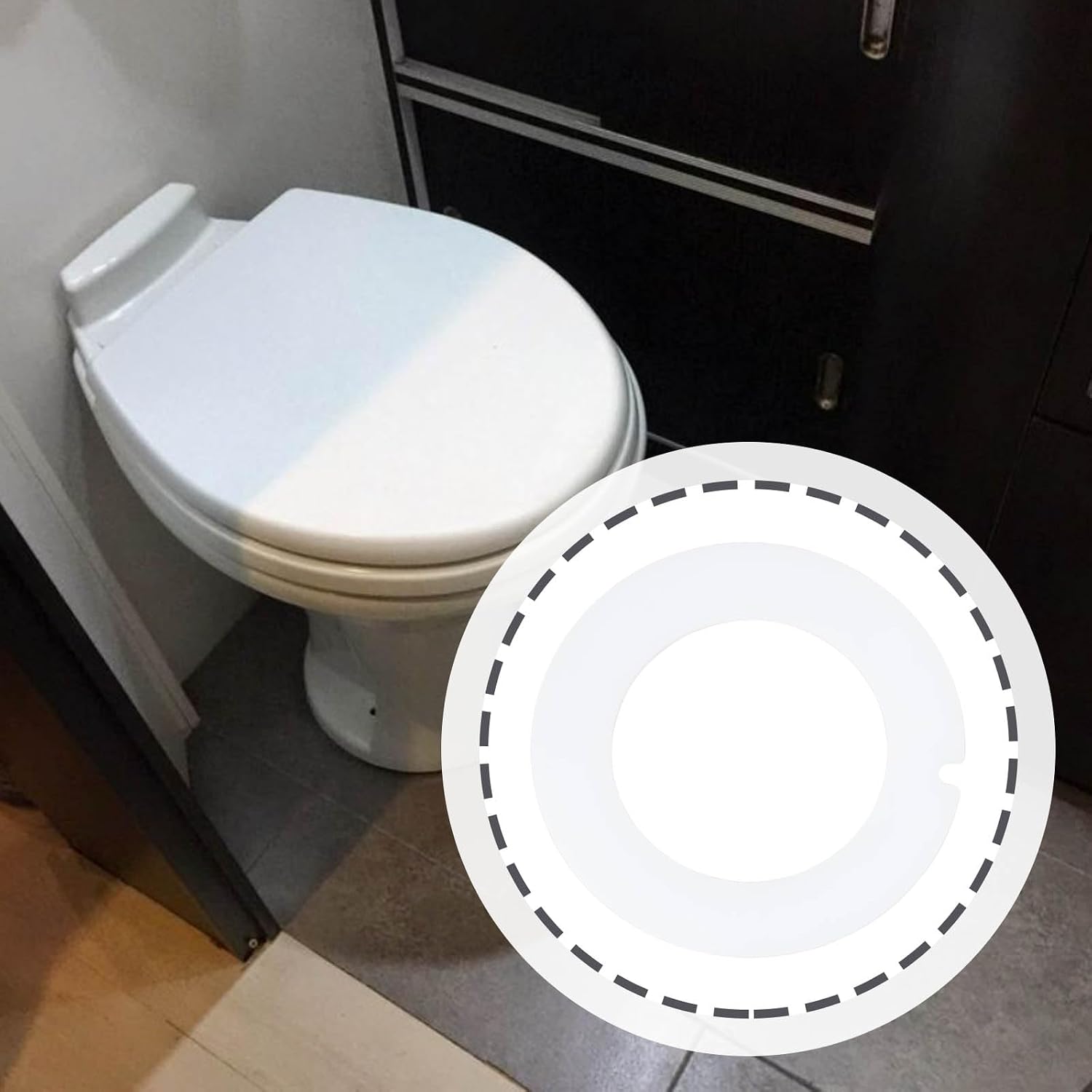 2Pcs RV Toilet Seal Ring 385311462 38531067 Compatible with Domestic Sealand Toilets 110 111 210 510 510H
