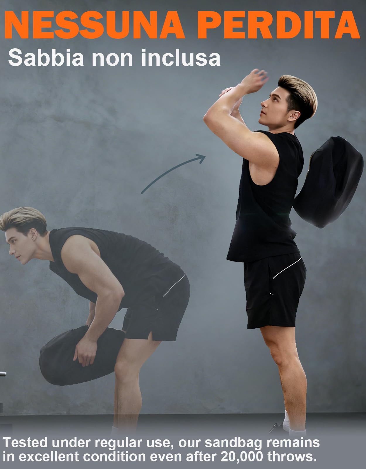 Fitarc Sacco di sabbia da allenamento, sacchi di sabbia per allenamento con i pesi, sacchi di sabbia per fitness, sacchi di sabbia per allenamento con i pesi, sacco di sabbia rotonda, cross training