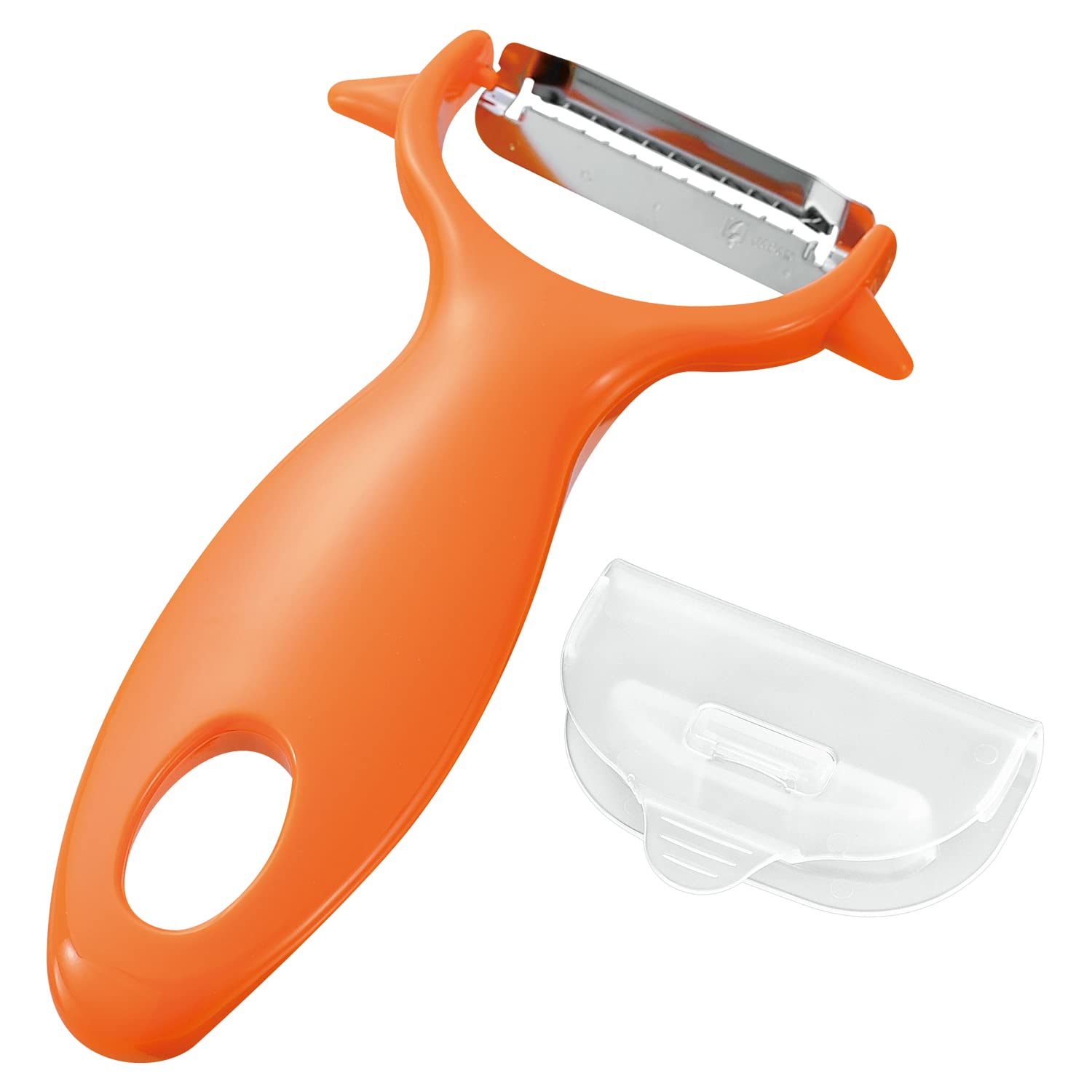 Shimomura Kogyo Kinpira Peeler with Cover Stainless Steel Japan FV-667