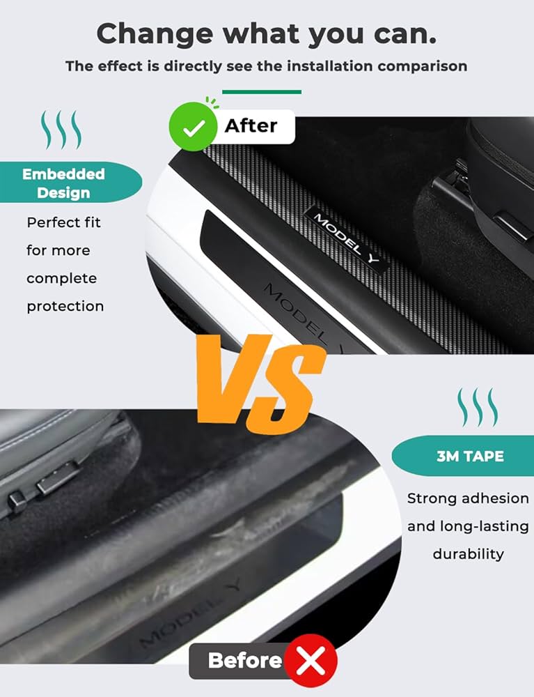 Amazon.com: BMZX for Tesla Model Y Door Sill Protector 5