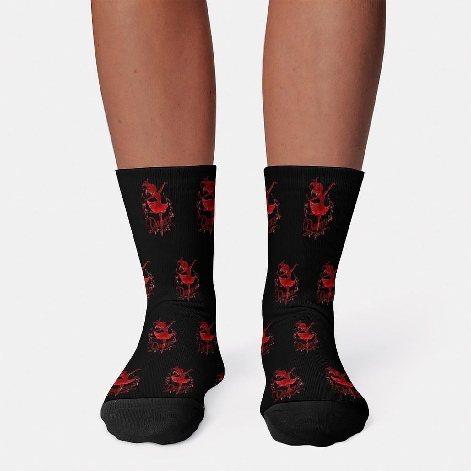 Funny Dancer Dancing Knee High Socks Athletic Long Stockings Sport Casual Crew Tube Sock Boot