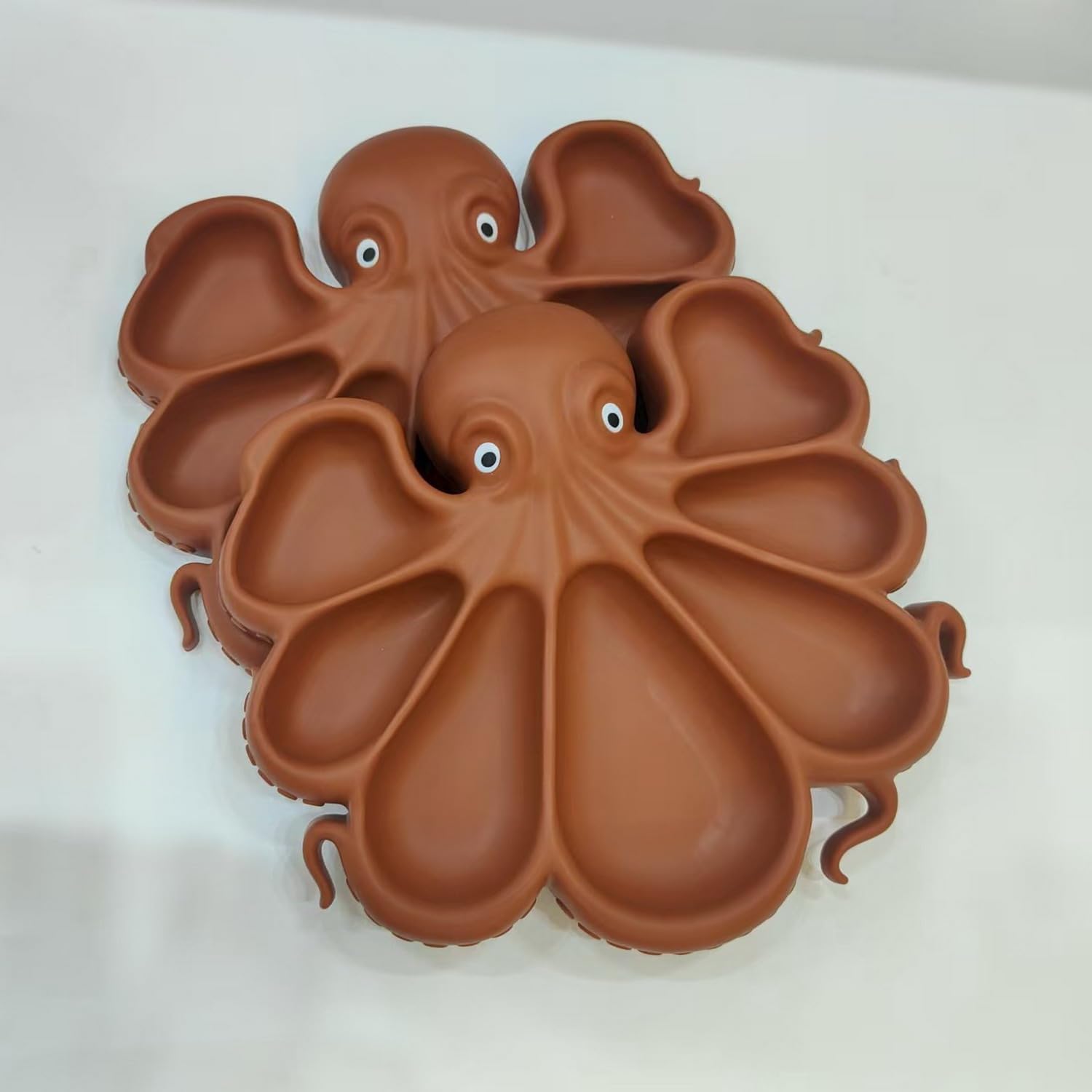 Silicone Octopus Platter, Candy Sushi Plates, Charcuterie Board | Amazing Gift and Unbreakable, for Holiday Birthday Family Dining, Ocean Theme Party, Snacks Fruits Veggies Cheeses Nuts Tray