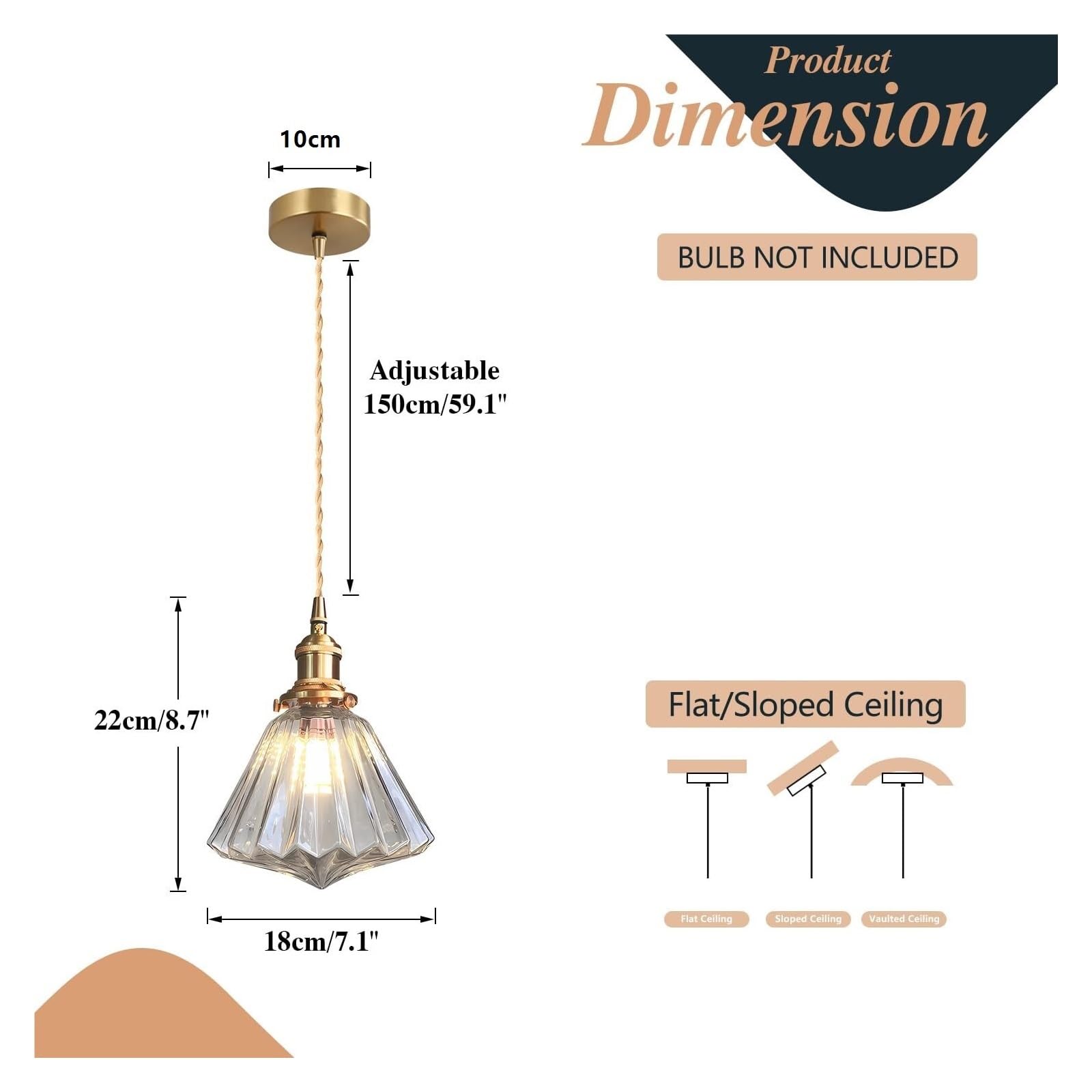 Lampadario vintage a forma di mini diamante Robusto