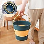 Foldable Bucket for Bathroom Cleaning Car Wash Foot Soak Hot Cold Water (10 Litre_Pack of 1)
