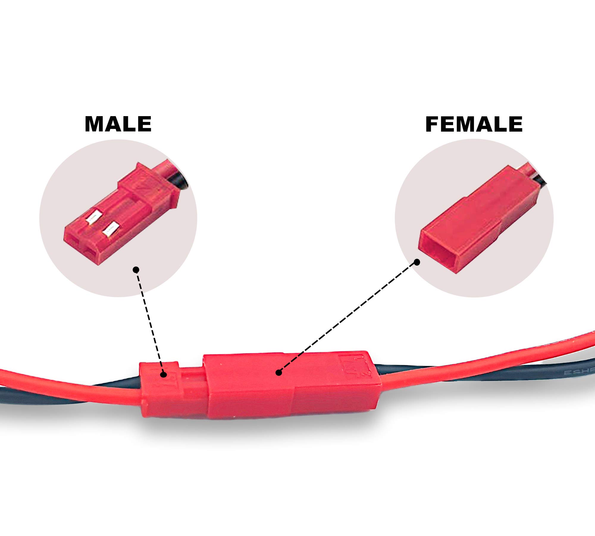 Maxmoral 6 Pezzi Set Cavi JST Splitter Y E Adattatori Per Auto RC, Camion, Crawler, Ventole