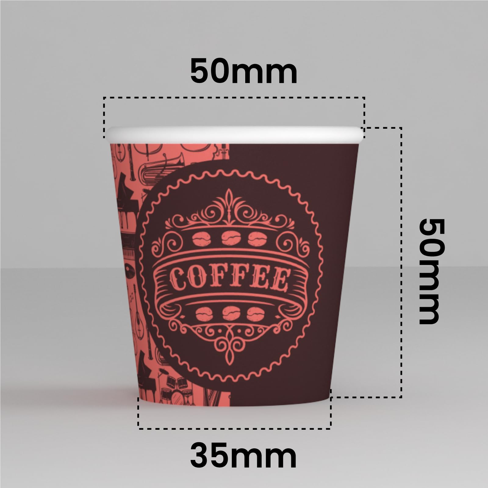 Gobelets Café En Carton Écologiques - 1000 Pièces 65ml Pour Espresso, Résistants Chaleur