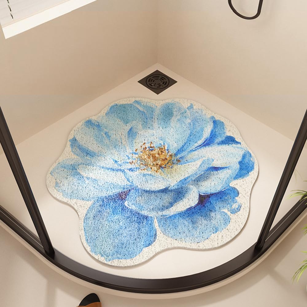 VUIKLCty Soft Rubber Loofah Bath Mat With An Elegant Design; Quick-drying