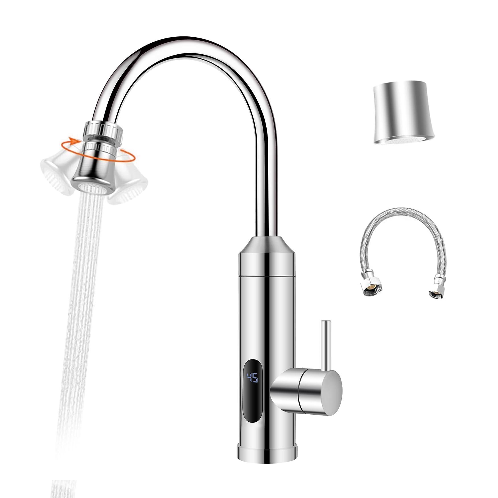HOGART Elektrische waterkraan met doorstroomboiler, 230 V, voor HOGART Elektrische waterkraan met doorstroomboiler, 230 V, voor