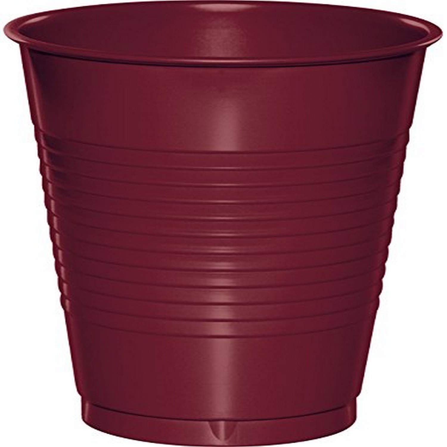 Creative Converting Touch of Color Plastic Cups, 1 Count (Pack of 1), Burgundy