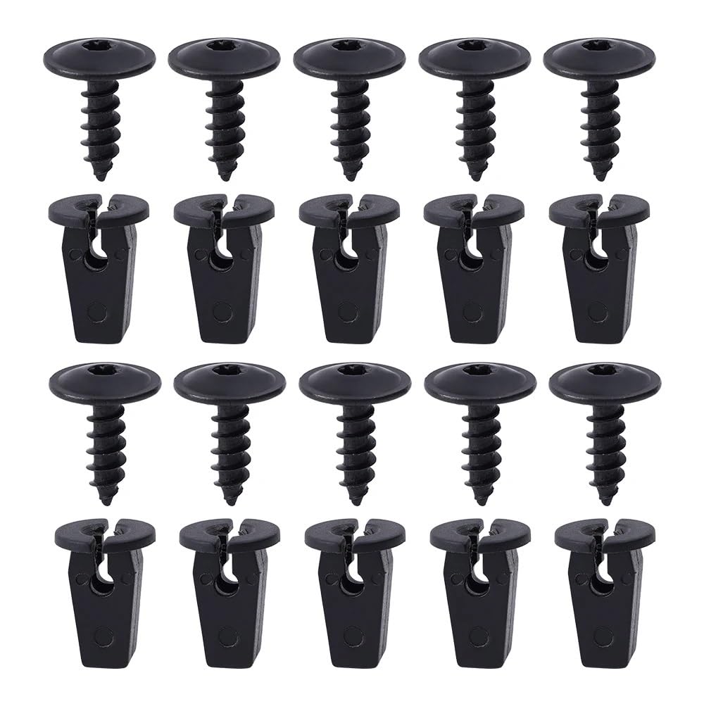 YTQMoreBNZ For N90974701 Engine Cover Undertray Splashguard Wheel Arch Torx Screw Retainer Fastener Clips Bolt Universal For VW Audi Seat(20pcs set)