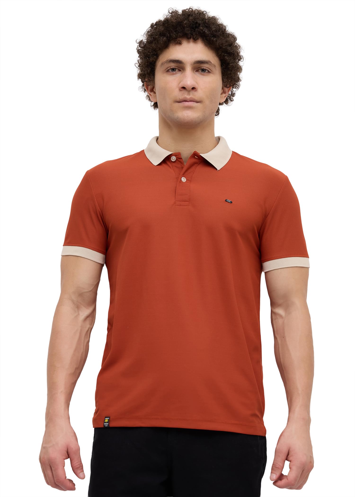 Mary Half Sleeve Polo T-Shirt with Two-Tone Collar, Stylish T Shirt for Men, Polo Tshirts for Men, Cotton T Shirt for Man, Casual Tshirt for Mens Boys-image-28