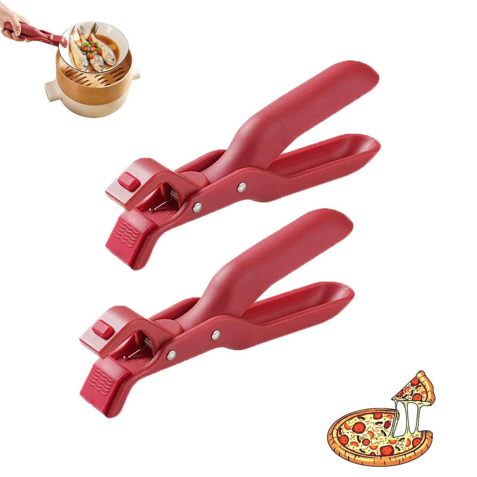 Akayoo 2Pcs-B Anti Scalding Clip,Anti Scalding Gripper,Multi-Function Anti-Scald Bowl Clip,Multi-Purpose Anti-Scald Bowl Holder Clip For Kitchen,Anti-Scalding Plate And Bowl Clip,Anti-Ironing Dish Clips