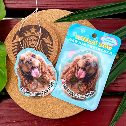 Image of 14 Pack Long Lasting Bulk Car Fresheners Hanging Cute Dog Design Car Fragrance Refresher Gifts for Dog Lovers