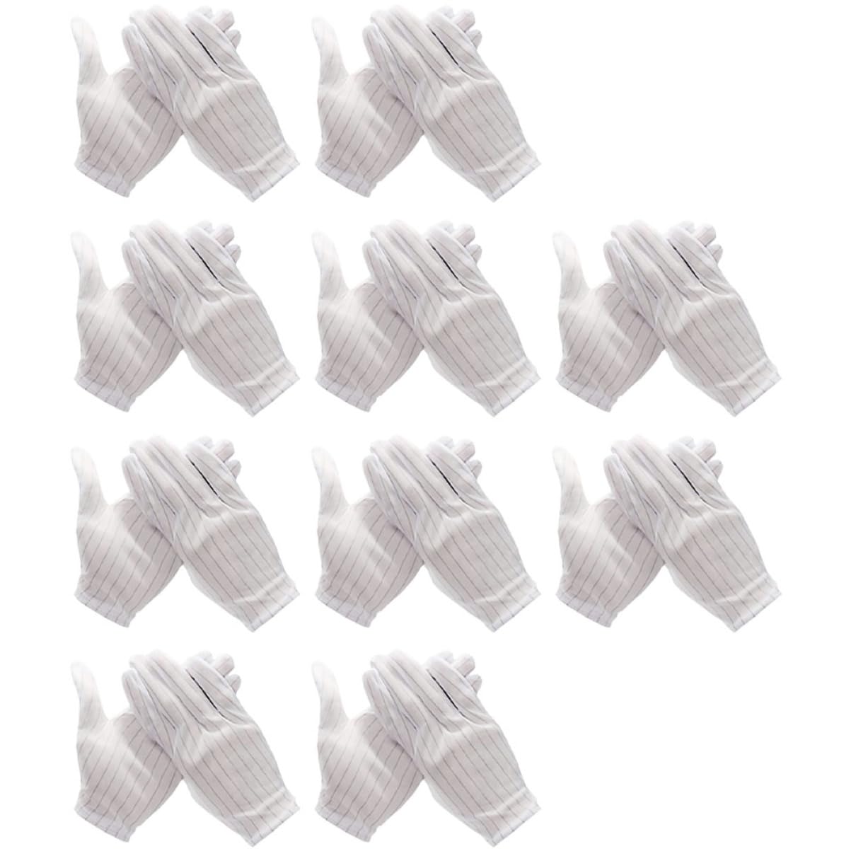 UKCOCO 3 Pares De Guantes Estáticos Para Trabajo Reparación De Electrónica Instalación Cómodos Y Ligeros Aptos Para Construcción (10 Pares X 3)