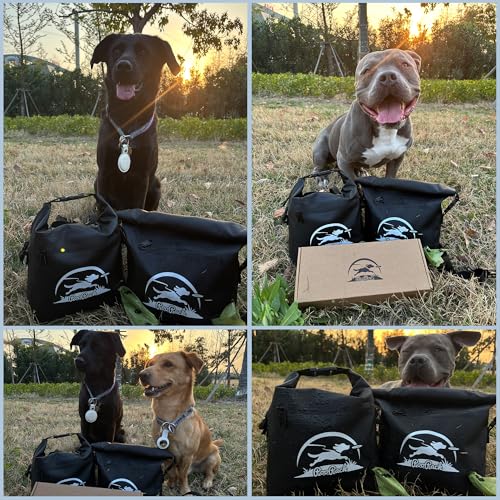 Taleas Leckerlitasche für Hunde – Wasserfeste Gassi Tasche mit geruchsdichtem Kotbeutel-Fach – Hundetraining Tasche zum Umhängen oder als Gürteltasche – Futterbeutel & Leckerlibeutel für unterwegs