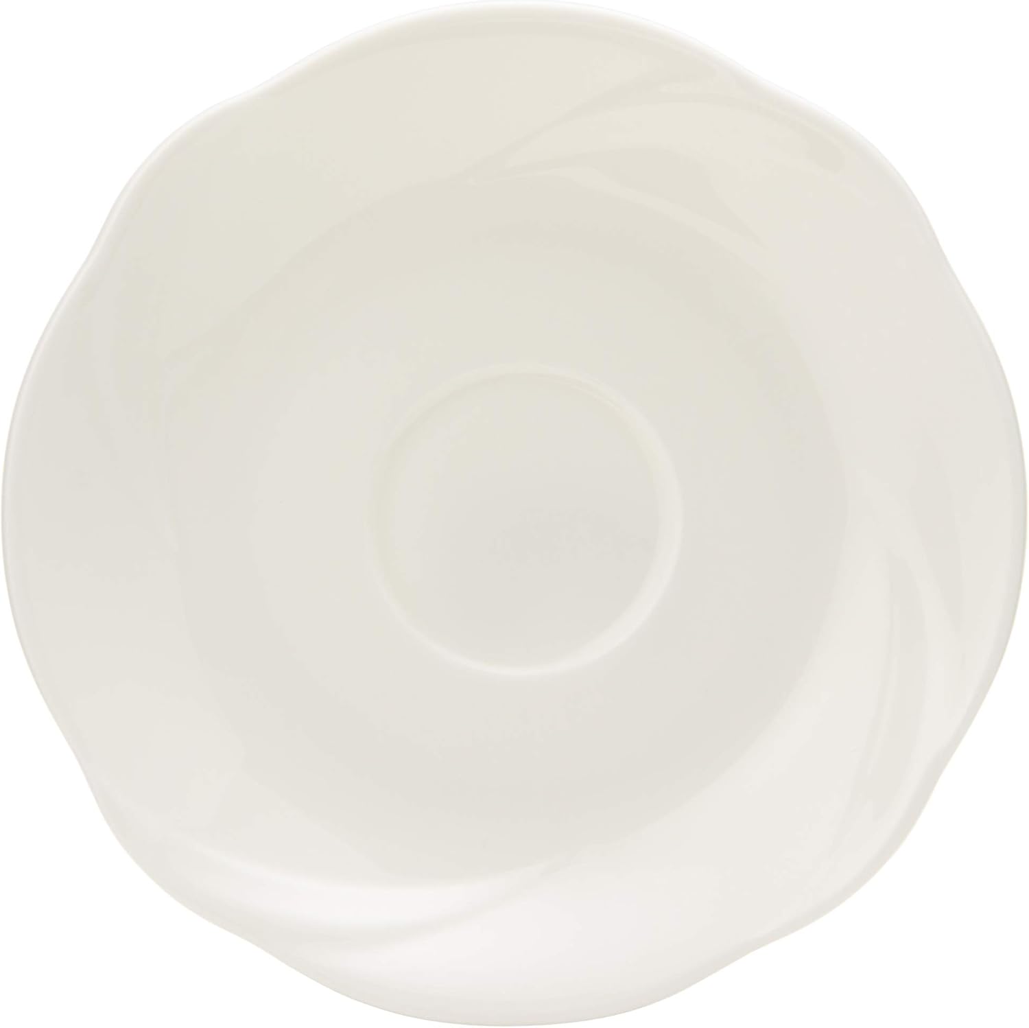 Narumi 8382-1956 Cup Saucer, Spiral White, 5.9 inches (15 cm), Made in Japan