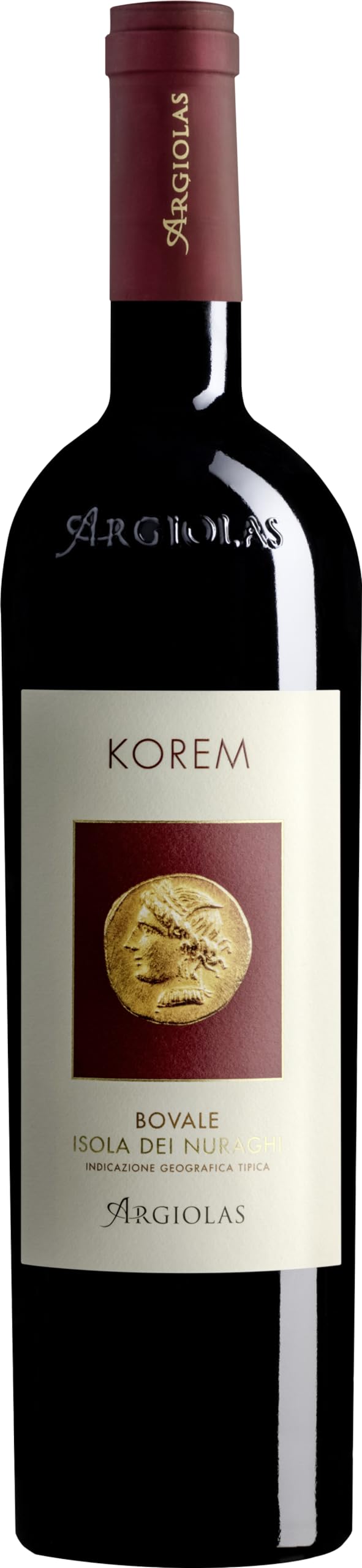 Argiolas Korem Bovale - Isola dei Nuraghi - Rotwein trocken aus Sardinien Italien (1 x 0.75 l)