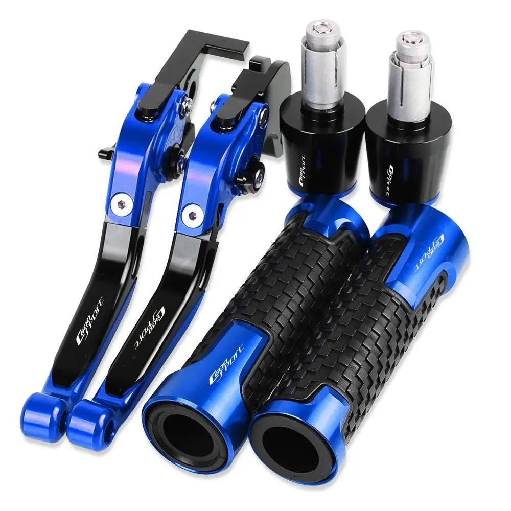 Modificación Manetas de Freno y Embrague, puños Extremos Manillar para Motocicleta para C600 Sport 2011-2015(Blue2)