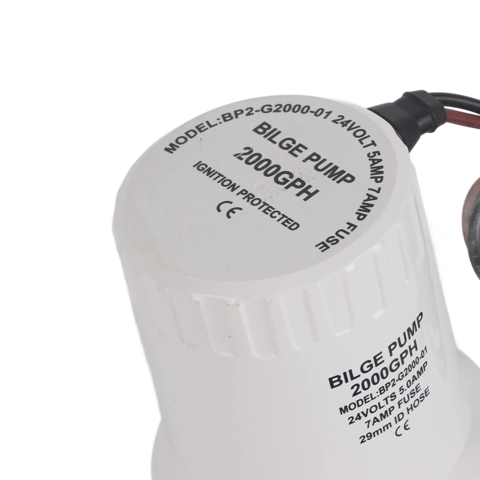 Irfora Pompa di Sentina Marina 2000 GPH per Uso in Piscina (24V)