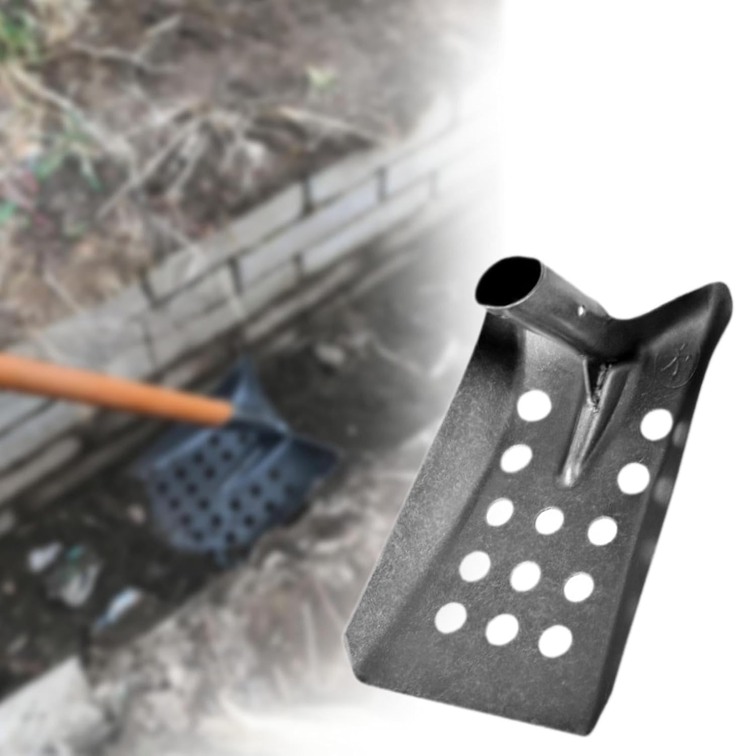 Dualoai Metal Sifting Mud Portable Household Drain Sewage Cleaner for Backyard Camping Hiking Outdoors, Square, 23.5x15x13.5cm - Image 3