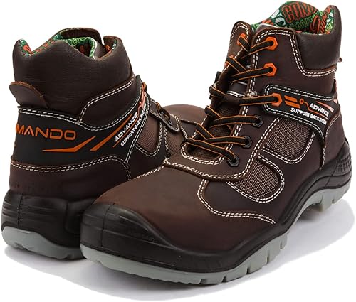 Miniatura 3 de Botas de trabajo de seguridad Comando modelo 1420 Go Safe 100% cuero resistentes, 100% dieléctricas y aislantes, ligeras y cómodas botas de trabajo