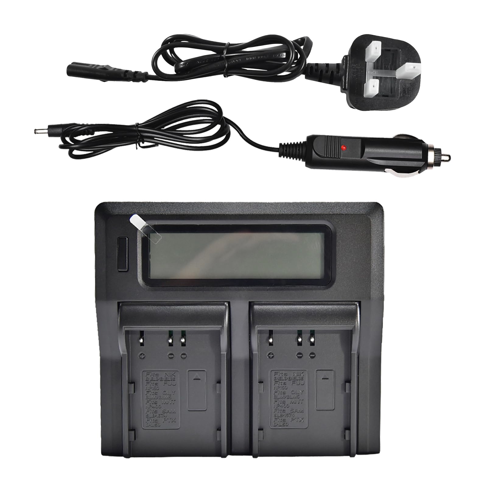 Cargador EN-EL3E Dual Compatible con Pentax D-LI50 y NP-400 8