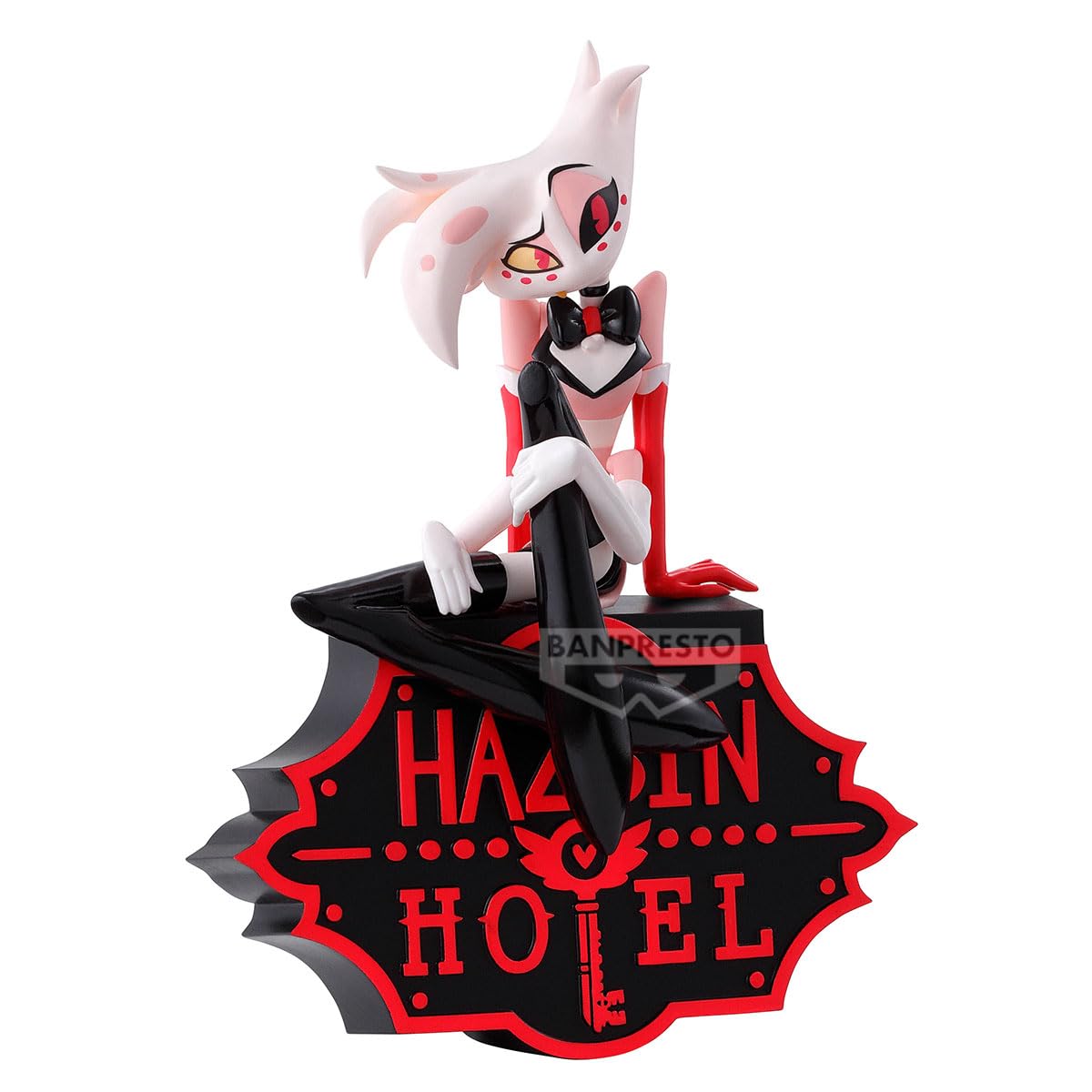 Banpresto Action Figure Angel Dust Hazbin Hotel, Monitor Top (Ver.A) 16 cm, BP29701P Multicolore, Figura da collezione, ideale per gli appassionati di Anime