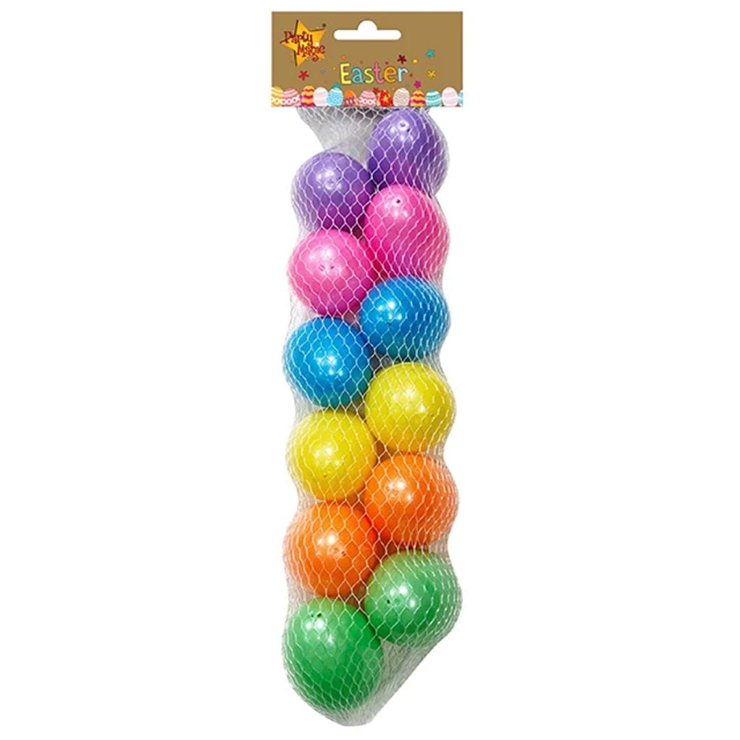 Party Magic Easter Filler Eggs 6cm Pearl Colours 12Pcs/pack