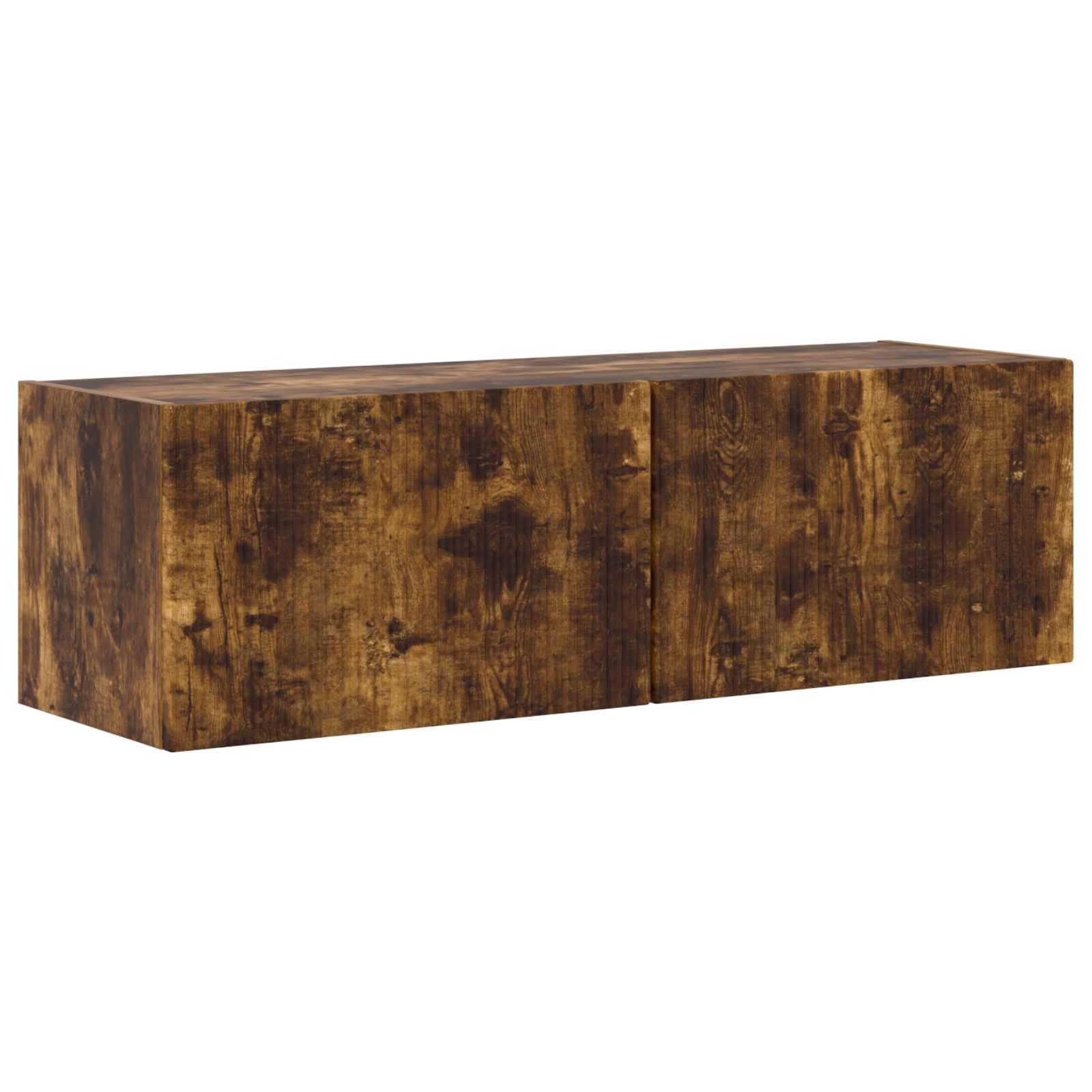 TV-Schrankset 5-teilig, Geräucherte Eiche Holzwerkstoff, Wandmontage, Modernes Media-Center für Wohnzimmer, Vielseitiger Stauraum, 98 x 31 x 29,5 cm