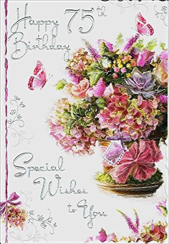 Amazon.co.uk 75th birthday cards for women