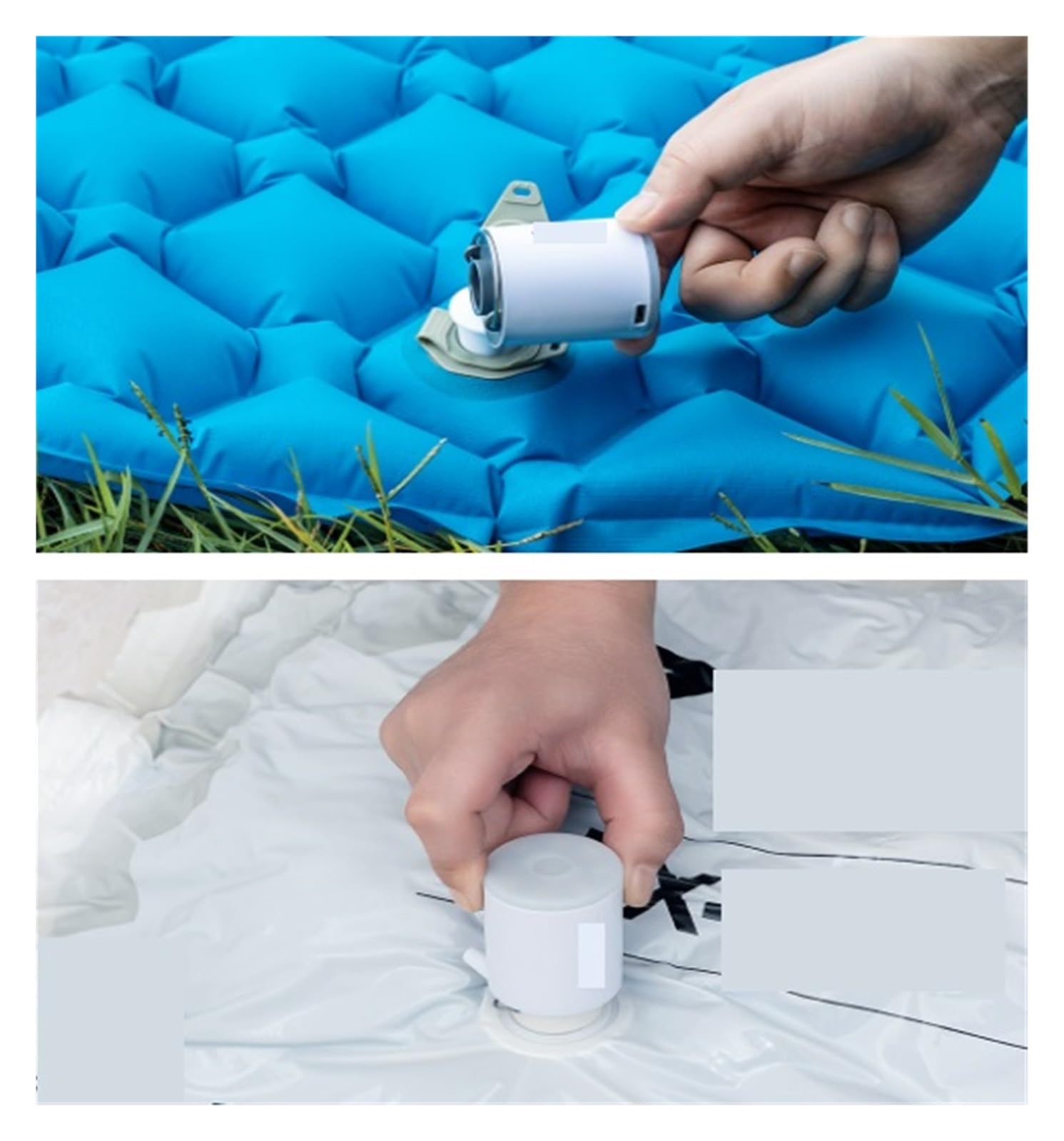 Pompka Powietrza, 3 Szt. Przenośna Pompka Powietrza, Mini Camping Z Lampką, USB-C