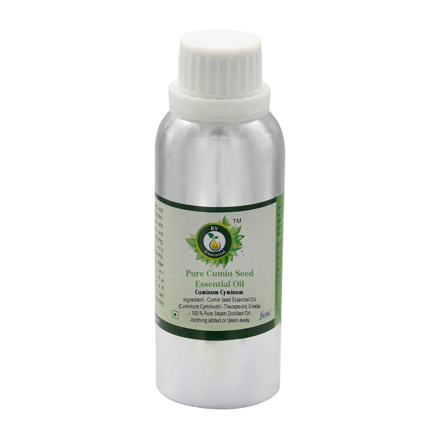 Kreuzkümmel Seed ätherische Öl | Cuminum Cyminum | Für Haut | Kreuzkümmel Seed Öl | 100% reines natürlich | Dampf destilliert | Cumin Seed Essential Oil | 630ml | 21 Unzen By R V Essential