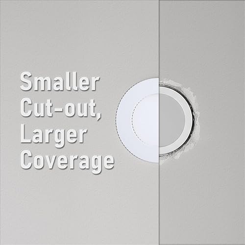 Miniatura 7 de TORCHSTAR Serie básica - Paquete de 12 luces empotrables LED ultrafinas de 3 pulgadas con caja J, CRI90, aluminio, 2700K3000K3500K4000K5000K, 5%