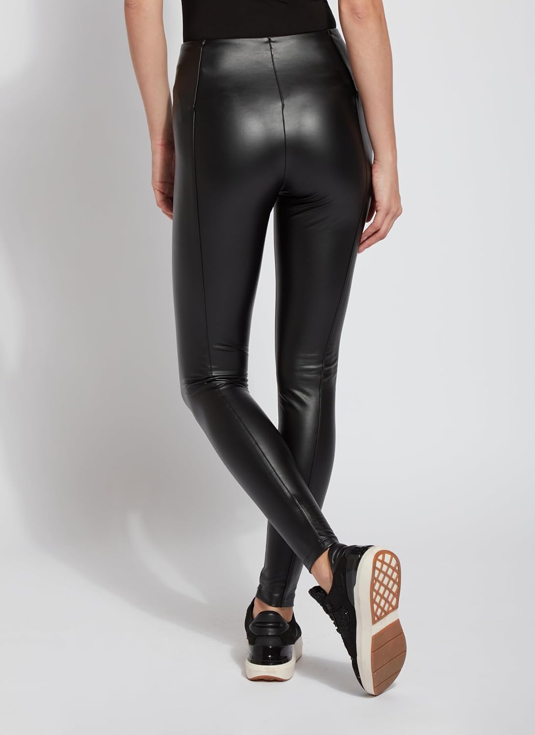 Lysse High Waisted Faux Leather Leggings for Women – Stretch Vegan Leather Pants for Women with Soft Lining & Sleek Finish - Image 2