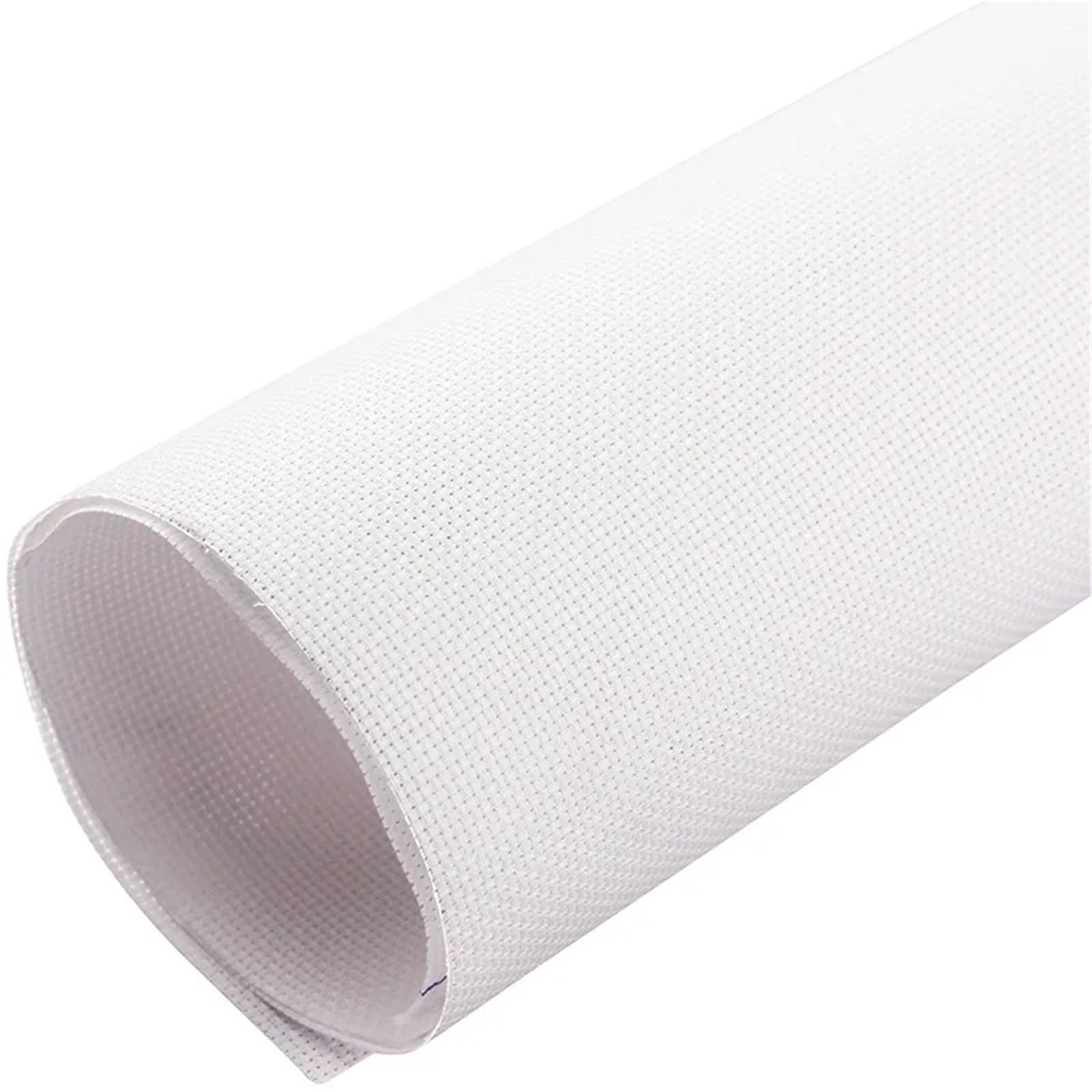 Tkanina do haftu, Tkanina do haftu krzyżykowego 14CT, biała, płótno Aida robótek ręcznych, rękodzieła DIY(100x145cm)
