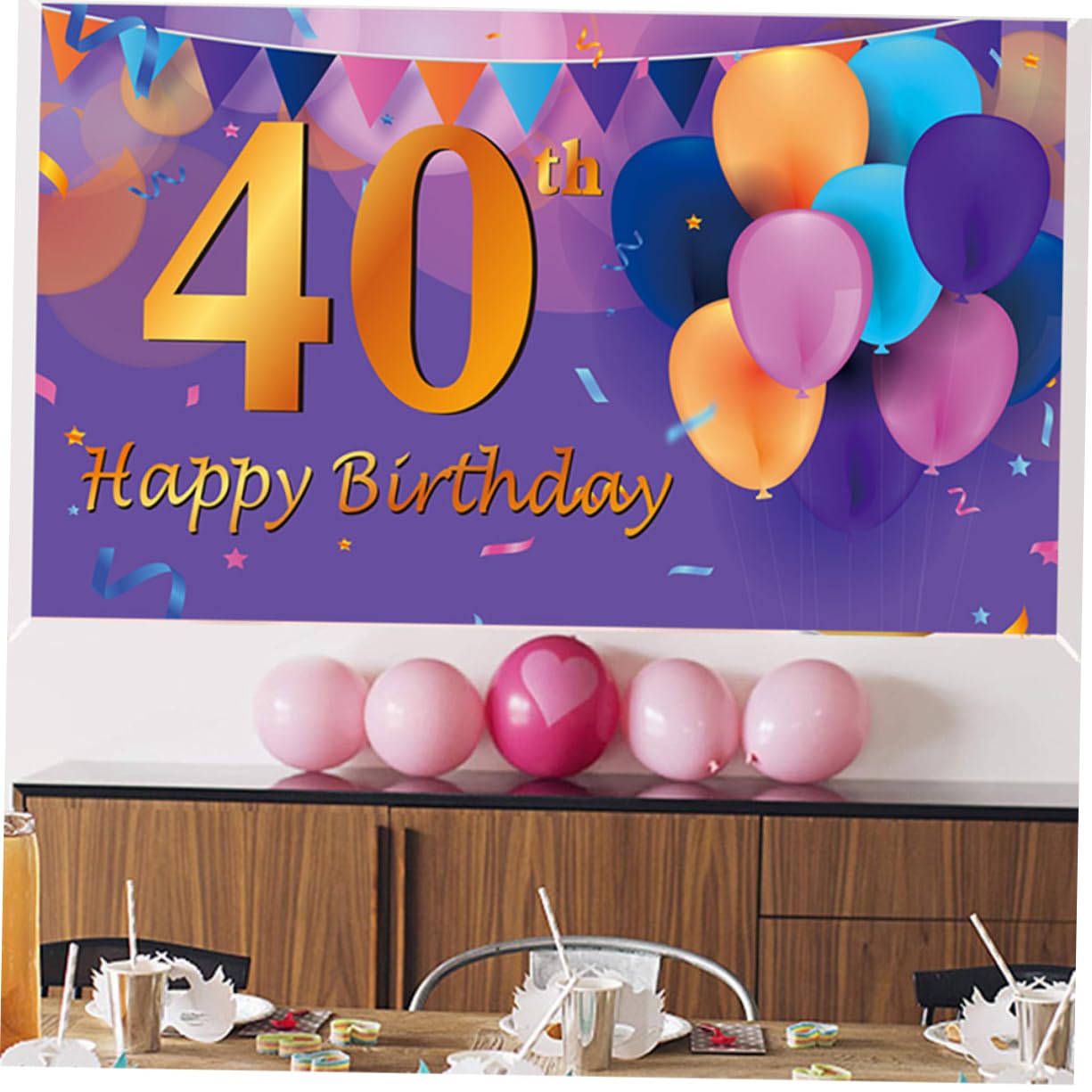 UKCOCO 3 Piezas Pancarta De Cumpleaños Pancarta Colgante Pancarta para Fiesta Fondo De Fiesta Pancartas De Cumpleaños Pancarta para Cumpleaños Accesorios De Fiesta Foto Paño Copla