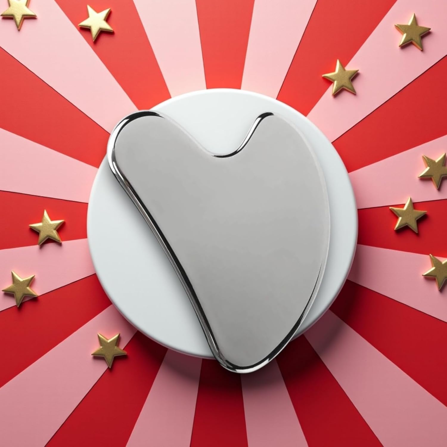 Livronic® Premium SS Gua Sha Tool For Face | 100% 304 Stainless Steel Gua Sha | Facial Equipment Metal Gua Sha | Tightly skin care equipment | Beauty tools for body eyes neck cargo lymph drainage, sculpture and neck massage Livronic® Premium SS Gua Sha Tool For Face | 100% 304 Stainless Steel Gua Sha | Facial Equipment Metal Gua Sha | Tightly skin care equipment | Beauty tools for body eyes neck cargo lymph drainage, sculpture and neck massage