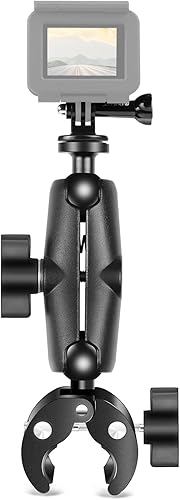 PULUZ Accesorio versátil para motocicleta, soporte para cámara de bicicleta para GoPro e Insta360, soportes de manubrio Abrazadera ABS duradera