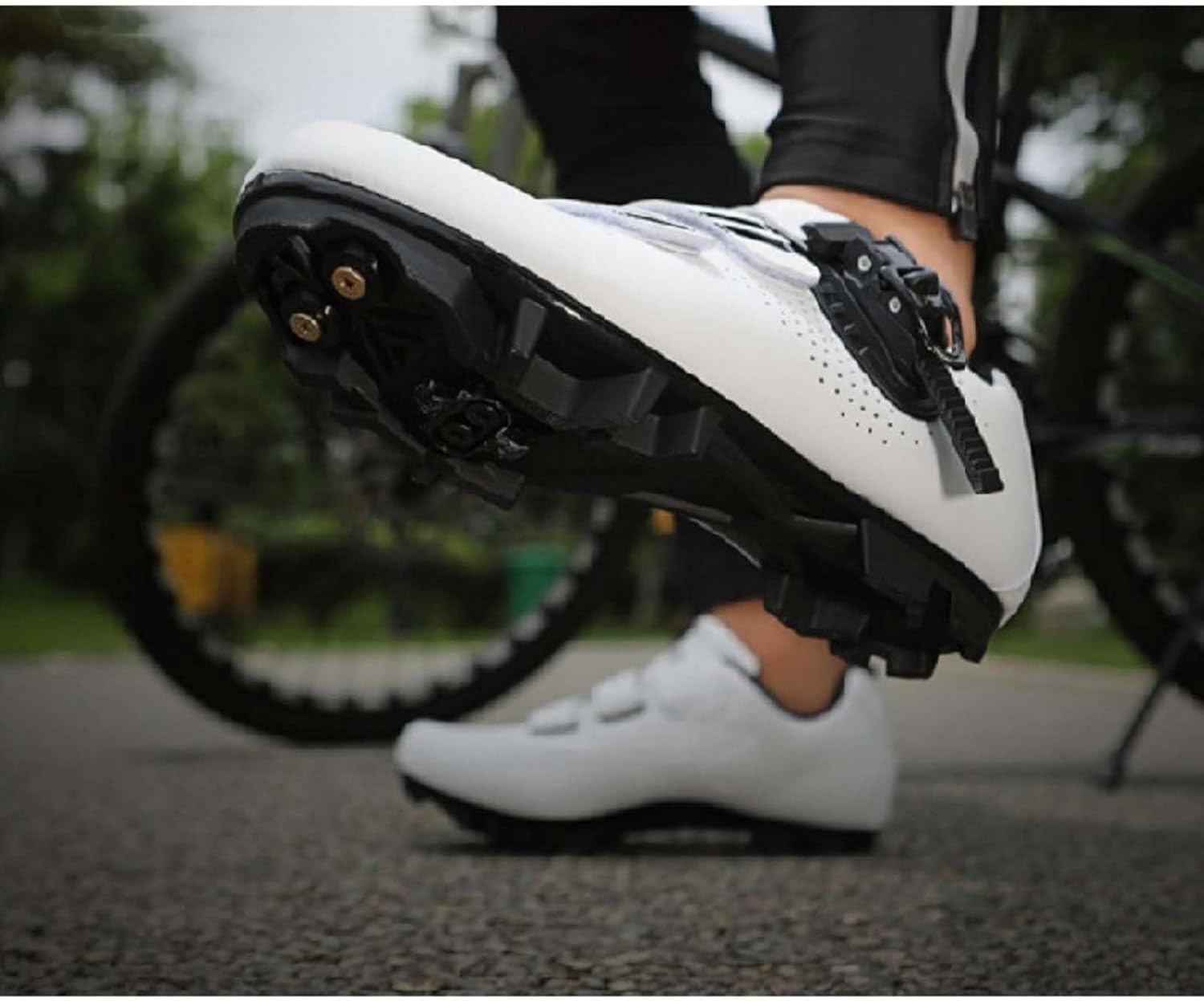 Men’s Road Bike Cycling Shoes, Hard Sole Non-Slip Adjustable Velcro, Applicable to Indoor Outdoor Biking Riding