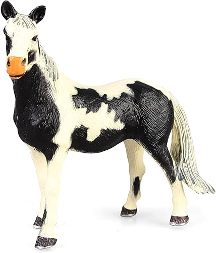 Miniatura 3 de Yilingchild Juego de 4 juguetes de caballos para niñas y niños de 4 a 6 a 12 años, figuras de animales de plástico realistas de gran tamaño que