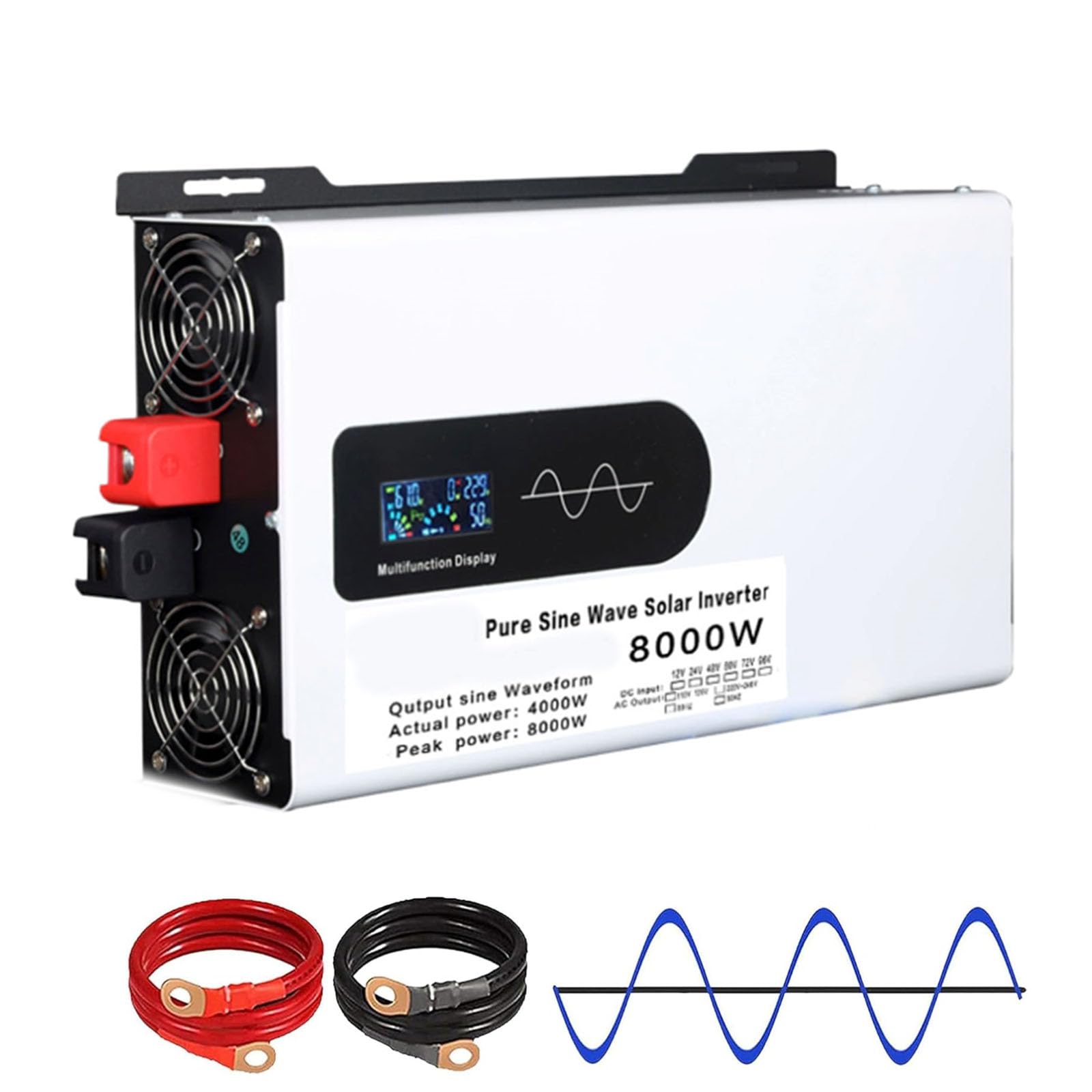 Inversor de corriente 8000W para autocaravanas y proyectos de vida desconectada de la red