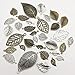 iloveDIYbeads 100g Craft Supplies Mixed Tree Leaves Pendants Beads Charms Pendants for Crafting, Jewelry Findings Making Accessory For DIY Necklace Bracelet (M091)