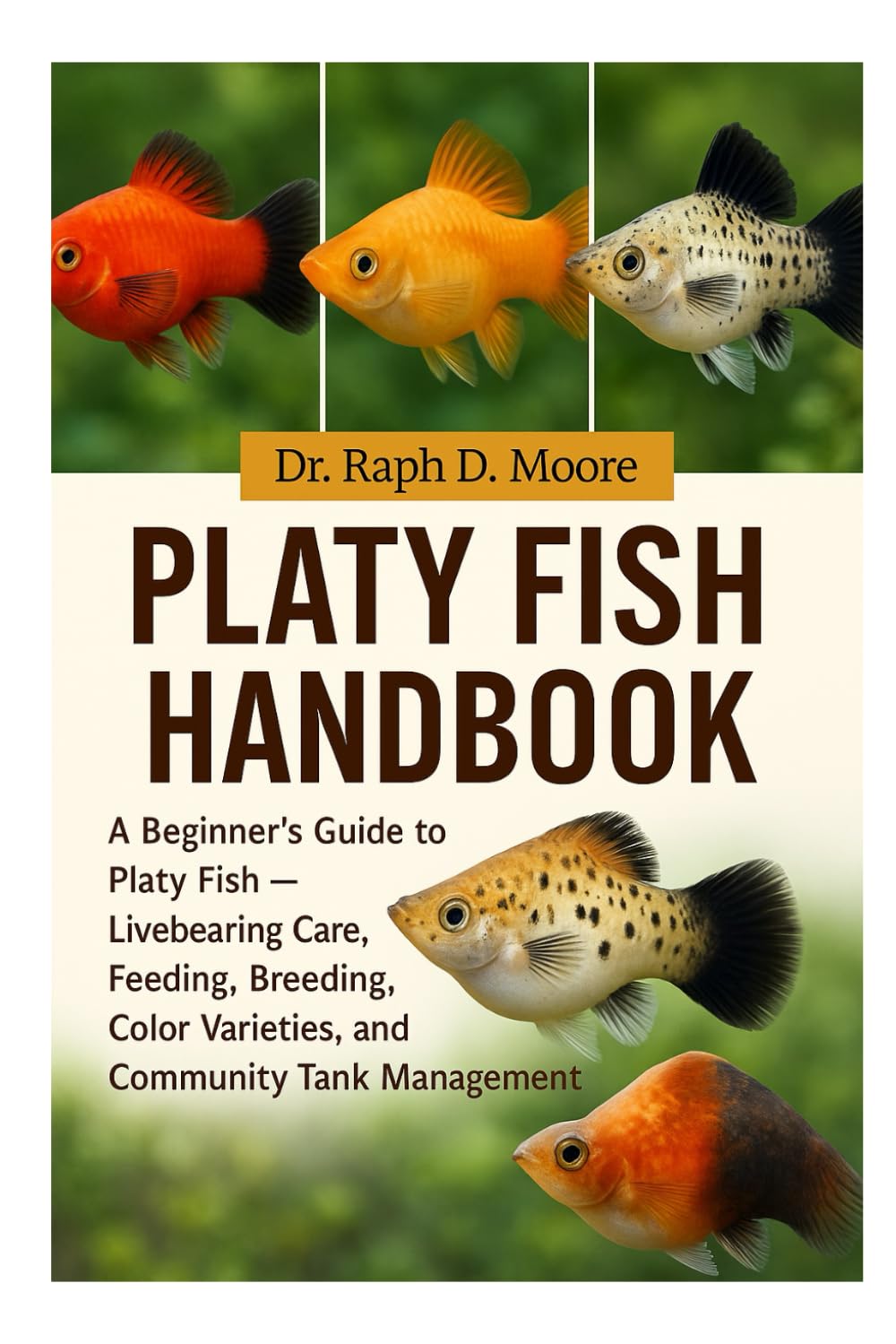 PLATY FISH HANDBOOK: A Beginner’s Guide to Platy Fish – Livebearing Care, Feeding, Breeding, Color Varieties, and Community Tank Management