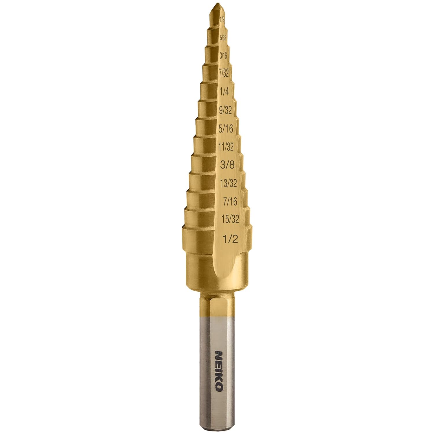 NEIKO 10182A Titanium Step Drill Bit, HighSpeed Alloy