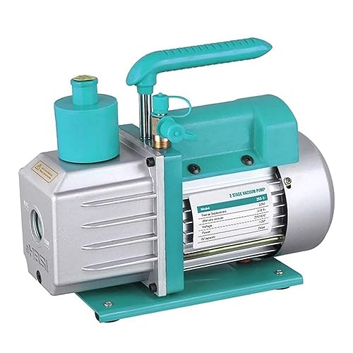 ATO 3CFM12 CFM Aspiradora rotativa de 2 etapas, para recarga de refrigerante HVACAuto AC, ordeño, alimentos, desengrasante de vino (110 V) (1 HP 12