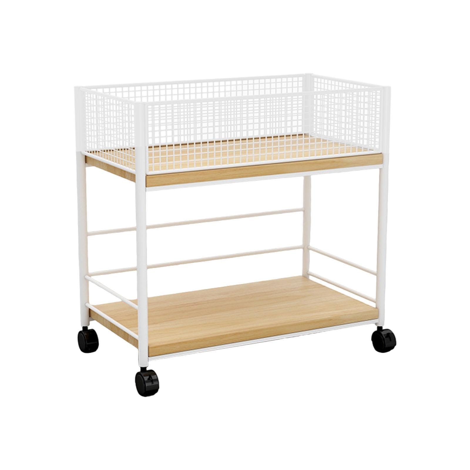 ARTISOUL® Under Desk Organizer Rack Mesh Storage Shelf for Kids Room Dormitory Bedroom White with Wheel | Household Supplies & Cleaning | Home Organization | Storage Boxes-picture-29
