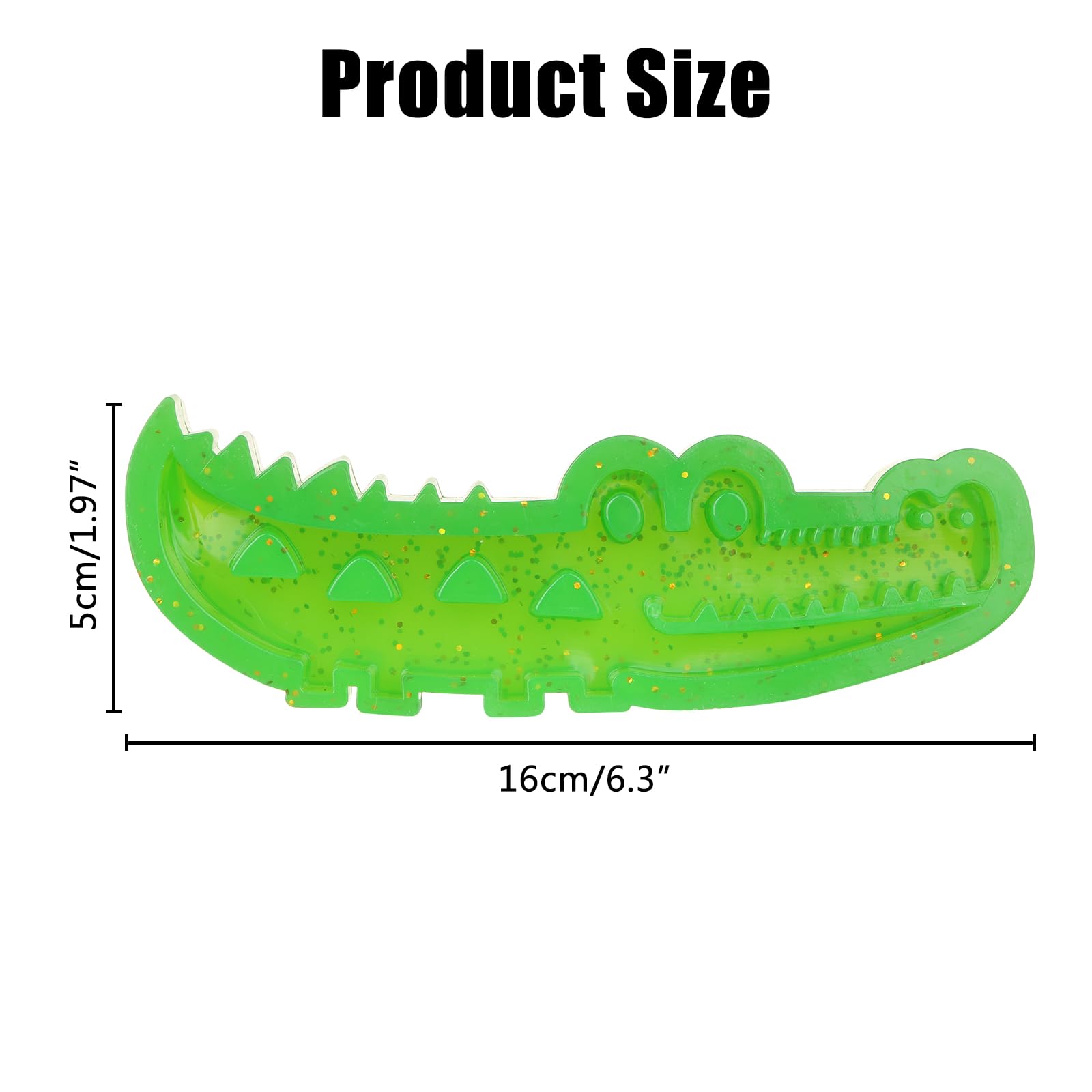 LALASTYLE Dog Fillable Chew Toy, Slow Feed Chew and Fetch Crocodile, Tough Chew Toys - Image 2